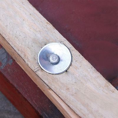 Cimento parede aço pregos pregos de concreto 2 polegadas Drive Pins com 1 polegada Washer 100 Pack