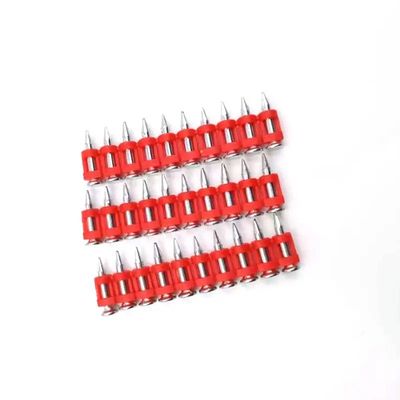 6.3mm Diâmetro da cabeça Alta dureza Electro galvanizado aço pregos Pins de gás para concreto