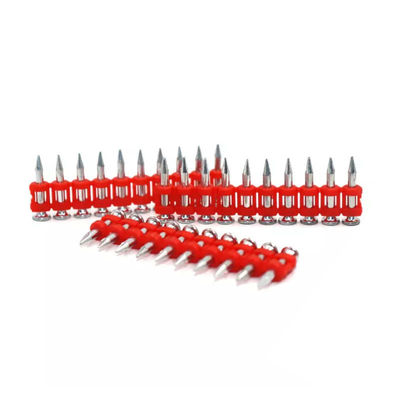 6.3mm Diâmetro da cabeça Alta dureza Electro galvanizado aço pregos Pins de gás para concreto