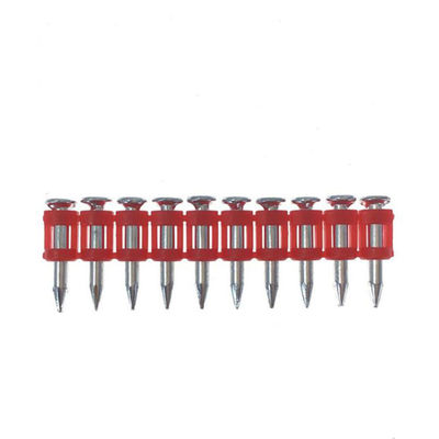 6.3mm Diâmetro da cabeça Alta dureza Electro galvanizado aço pregos Pins de gás para concreto