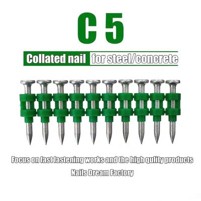 ISO padrão de gás Pin Strip Nails para potências Max C5 gás Nail Gun duradoura