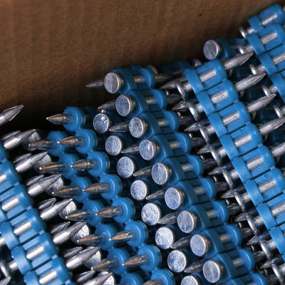 15-40mm Collated Gas Drive Pins Faixa de plástico Concreto Nail Durável