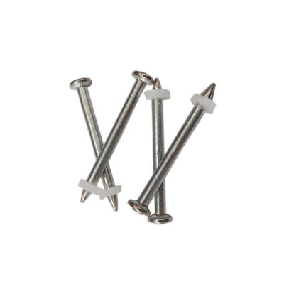 Nails de tiro de aço de alta dureza com diâmetro de hastes de 3,7 mm e lavadoras de plástico