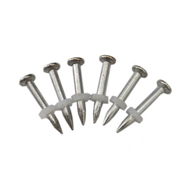 Nails de tiro de aço de alta dureza com diâmetro de hastes de 3,7 mm e lavadoras de plástico