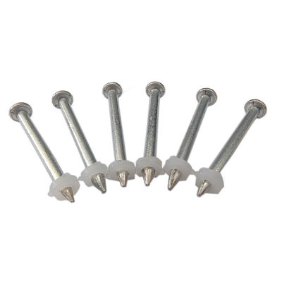 Nails de tiro de aço de alta dureza com diâmetro de hastes de 3,7 mm e lavadoras de plástico
