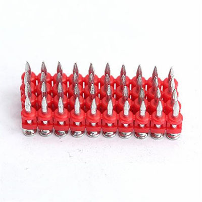 6.3mm Cabeça plana Gas cravos de concreto Prateleiras de plástico para materiais de construção