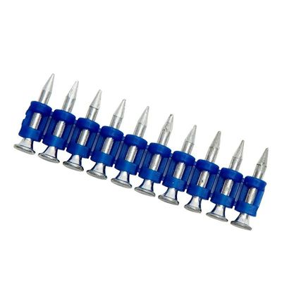 6.3mm Cabeça plana Gás de alta quantidade cravos de concreto de aço fixações 19mm cravos de ponto de corte