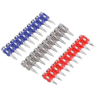 6.3mm Cabeça plana Gás de alta quantidade cravos de concreto de aço fixações 19mm cravos de ponto de corte