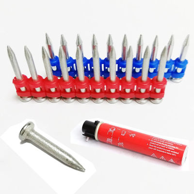 Pins de fixação de pregos a gás com pregos de betão de aço galvanizado endurecido