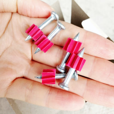 Cadeia lisa de 7,6 mm /.300 "Diâmetro da cabeça Pins galvanizados para Ramset e concreto