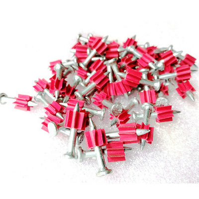 Cadeia lisa de 7,6 mm /.300 "Diâmetro da cabeça Pins galvanizados para Ramset e concreto