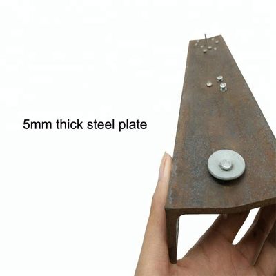 Nail de concreto de tipo PDW galvanizado eletrônico com uma lavadora de metal de 25 mm