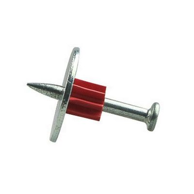 Nail de betão com base lisa tipo 300 Head Drive Pin e 25mm Metal Washer