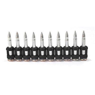 ISO Standard Gas Pin Forged Nail para concreto duro e chapa de aço comprimento 16-38mm