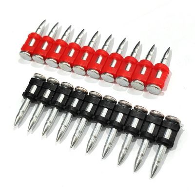 ISO Standard Gas Pin Forged Nail para concreto duro e chapa de aço comprimento 16-38mm