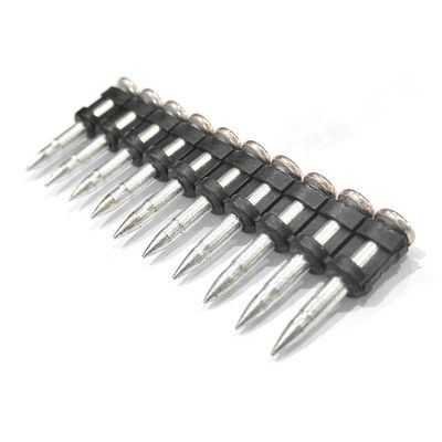 ISO Standard Gas Pin Forged Nail para concreto duro e chapa de aço comprimento 16-38mm