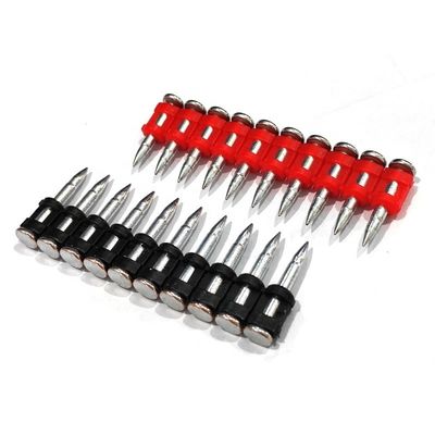 ISO Standard Gas Pin Forged Nail para concreto duro e chapa de aço comprimento 16-38mm