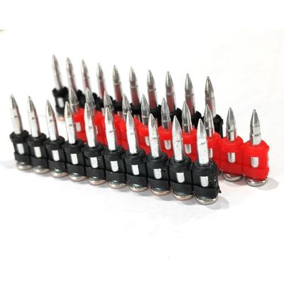 ISO Standard Gas Pin Forged Nail para concreto duro e chapa de aço comprimento 16-38mm
