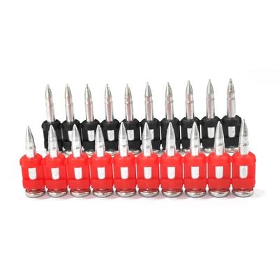 ISO Standard Gas Pin Forged Nail para concreto duro e chapa de aço comprimento 16-38mm