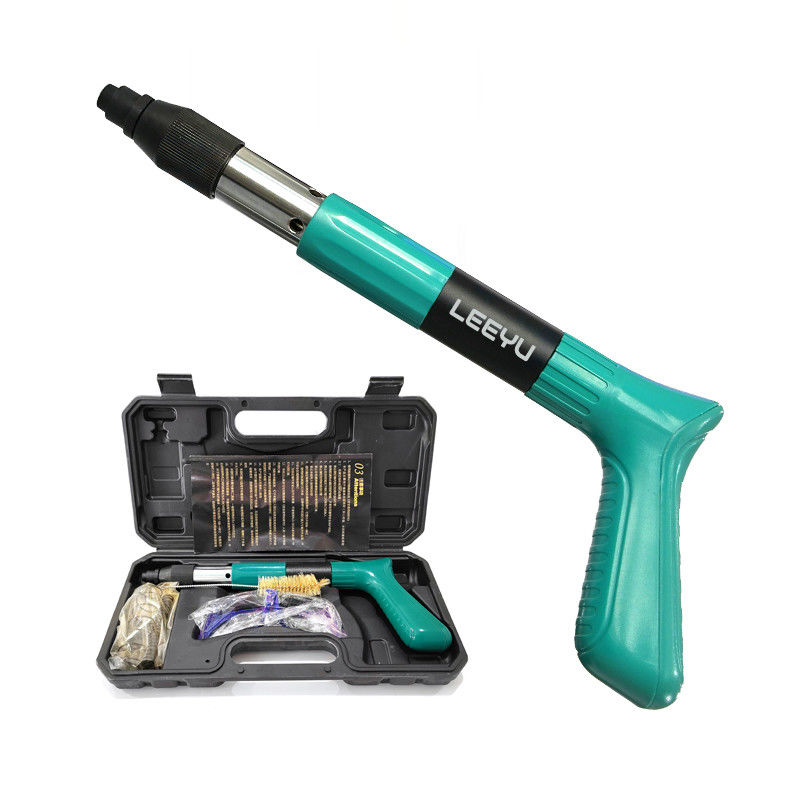 Green Mini Steel Nail Gun 4 engrenagens Potência ajustável para o teto para o comprimento máximo do prego 2in