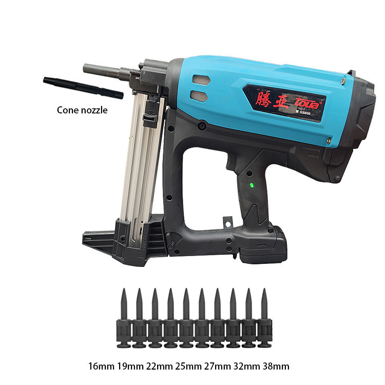 Pistola de pregar industrial GSN50 a gás, pneumática e elétrica para janelas e portas