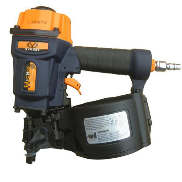 CN55 Pallet Air Forced Roofing Nail Gun Coil Nailer com grande capacidade 290*132*283mm