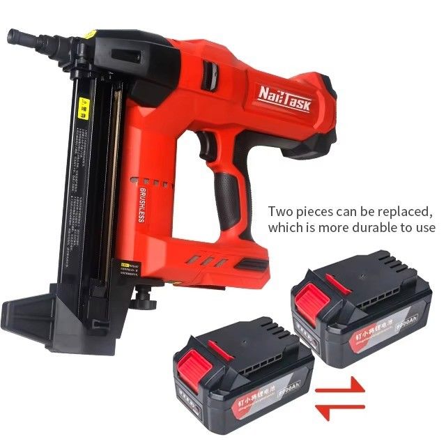 Nailtask DCCN 100X2 Pistolas Máquina Air Stapler Grade DIY Framing Nailer Bateria Nail Gun