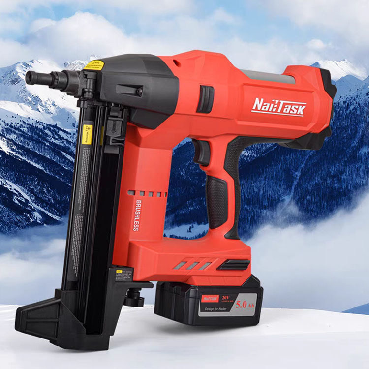 Nailer elétrico a bateria de lítio para decoração de telhados de concreto e aço 15-40mm Nails