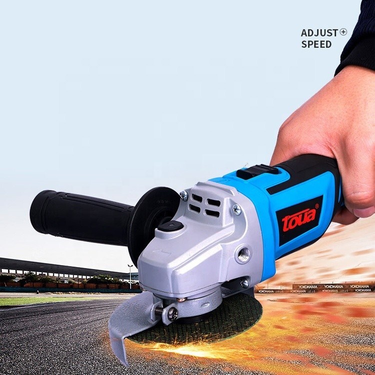Moedor de ângulo portátil de 21 V com motor sem escovas e bateria de velocidade variável