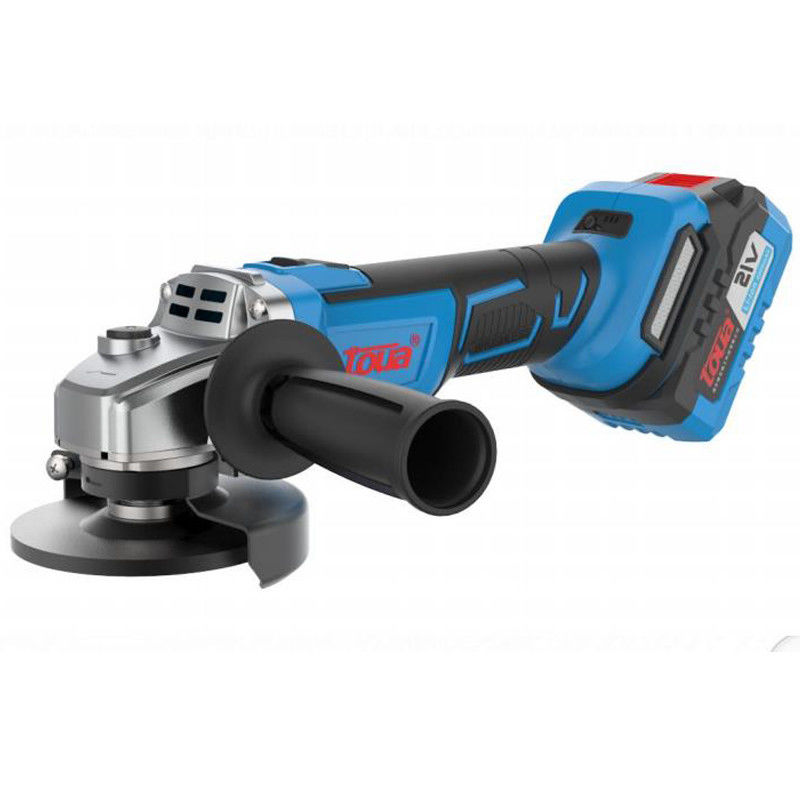 Moedor de ângulo elétrico de 115 mm com bateria de iões de lítio de 21 V e freqüência de 6000/7000/8500 rpm