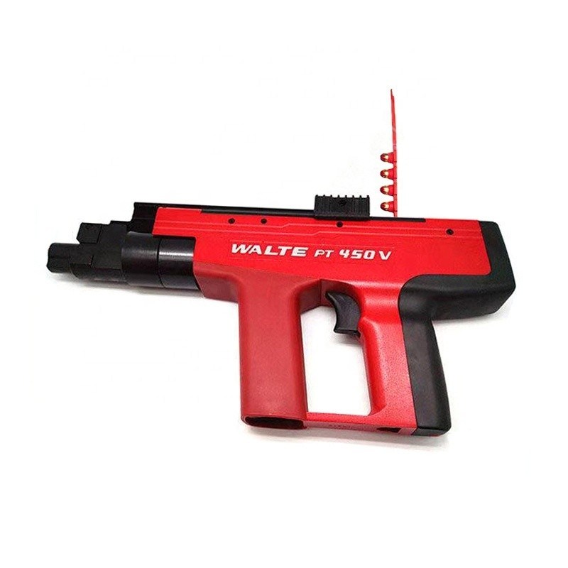 PT-450V Pistola de pregas acionada a pó com comprimento de 355 mm e para comprimento máximo de pregas de 3 1/2 polegadas
