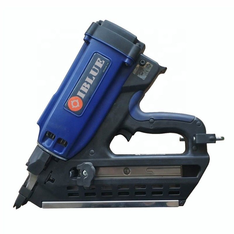 Bateria de iões de lítio 7.4V 1.2Ah Cordless Framing Nailer 34 Graus Gas Nail Gun 50-90mm