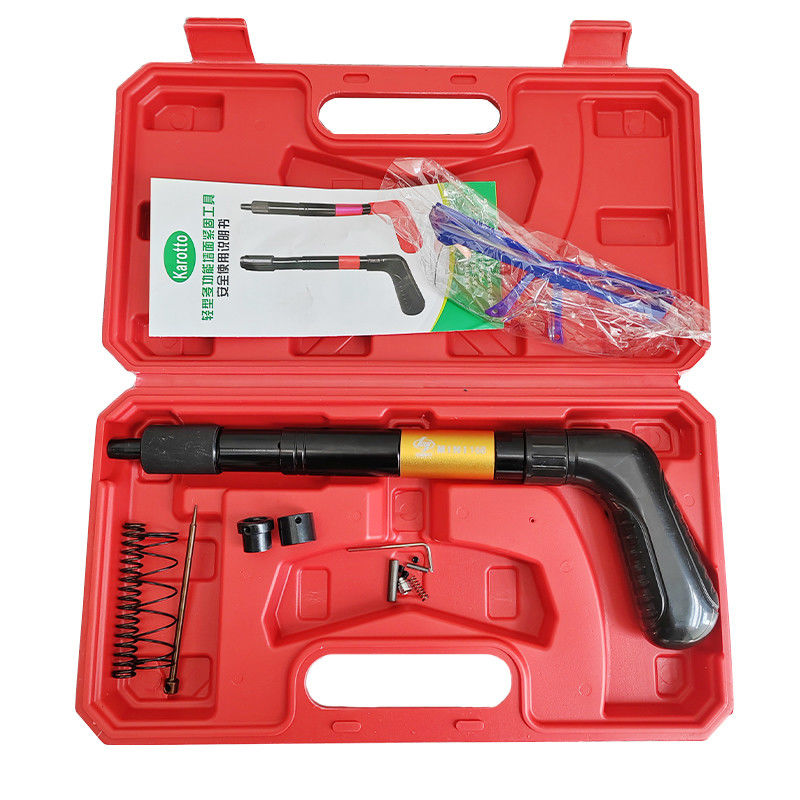 33cm Mini Steel Nail Gun Manual Decoração de Luz Portátil Silencer Fixador para Móveis