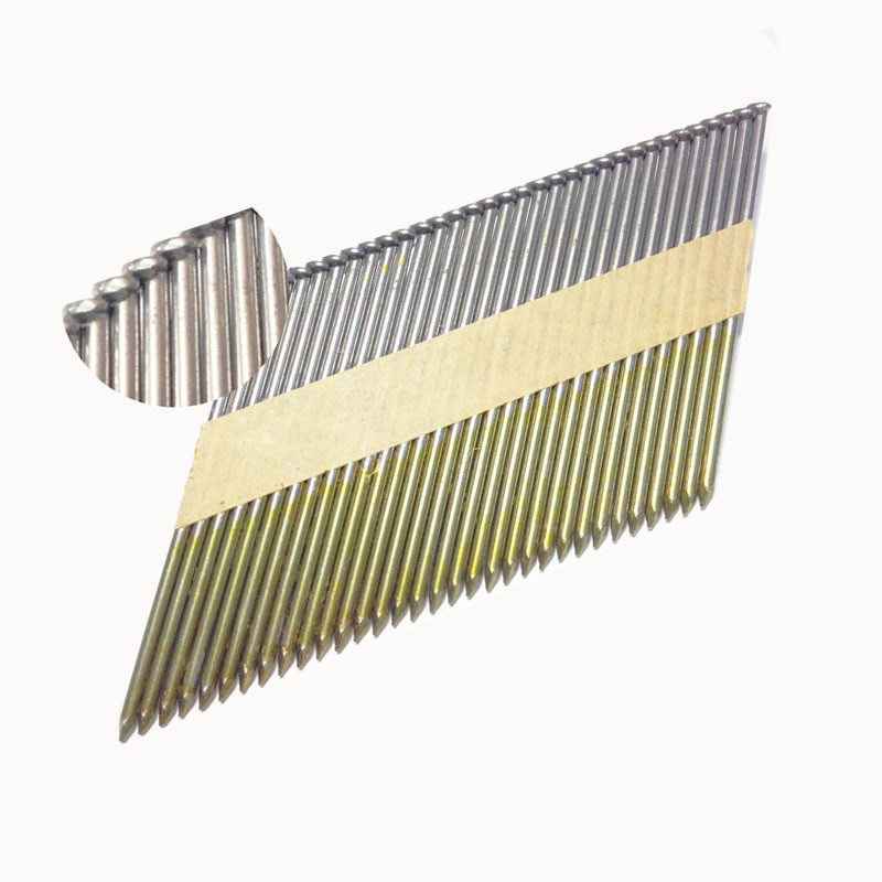 Cravos de faixa colados de zinco branco e prateado para fio de 2,87 a 3,3 mm de diâmetro a granel