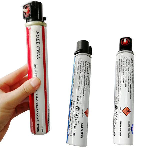 Tanque de célula de combustível de alta capacidade para Paslod Gas Nailer Butano Propano Combustível 40g/80ml