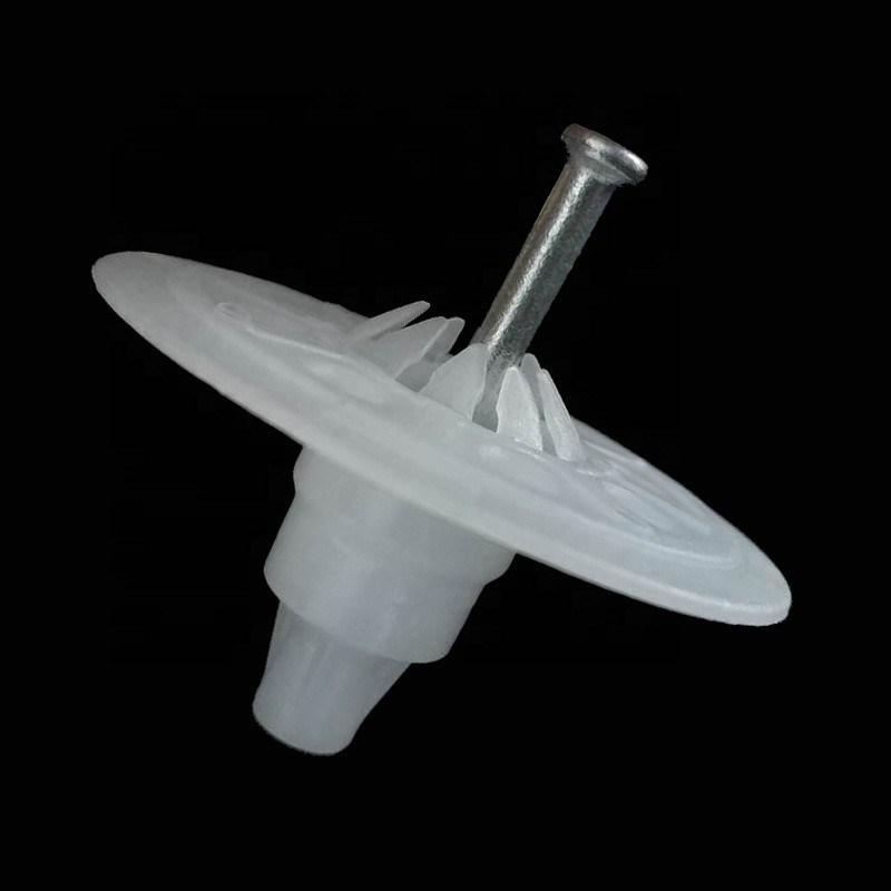 Comprimento de aço 42 mm Nail de preservação de calor 30 mm Isolamento de plástico cabeça de fixação Diâmetro 7,6 mm