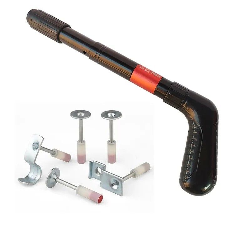 Manual de plástico e de aço inoxidável de madeira Mini Pistola de prego de teto para ruído pequeno