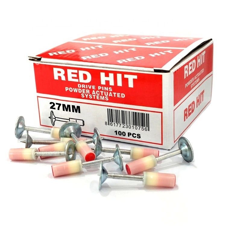 Diâmetro da lavadora de metal. 15,6 mm 27 mm Mini Nails de teto para dispositivo de fixação rápida de parede de concreto