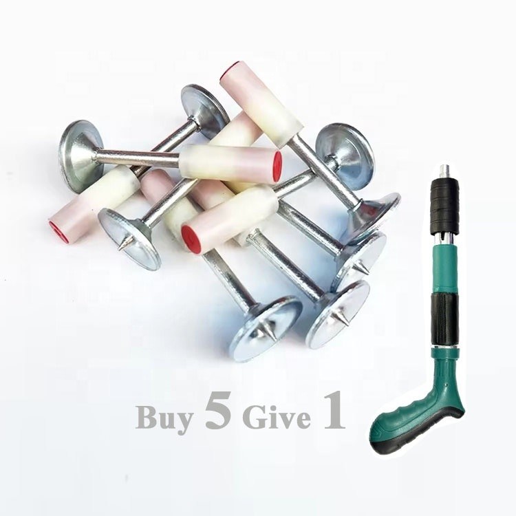 27mm Diâmetro da cabeça. 7,3mm Base dupla Mini teto unhas redondas 4000pcs por cartão 5 para 1
