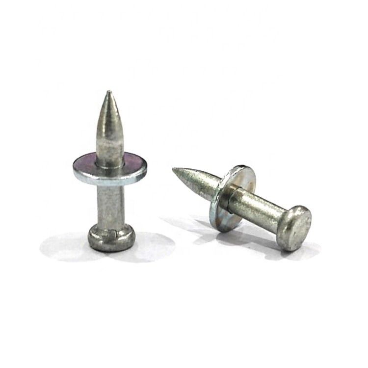 Pin de accionamento de martelo eletro galvanizado de 3,5 mm para fixação de concreto de 20 mm