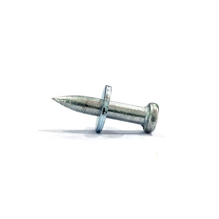 20 mm X-HM de concreto galvanizado brilhante Pin Drive com 9.5 mm de diâmetro de aço garras de lavar